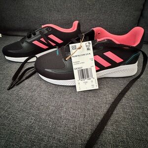 Adidas Runfalcon 2.0 K Black and Pink Women's Sneakers